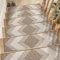 SIXHOME Beige 1Stück 76x20cm Stufenmatten Kitchen mat 3D-Abziehbilder und Sticks für Holzstufen im Innenbereich Treppenteppich Laufflächen Waschbare