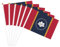 Kleine Mini Mississippi steht Flagge Druck Handheld Flagge, doppelseitige Hand Stick schwingende Flagge 5,5 x 8,2 Zoll