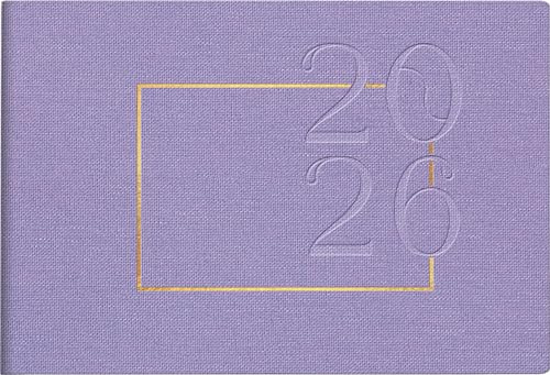rido/idé Taschenkalender Mod. Septimus 2026 „Lavender“ | A6 quer, Textil