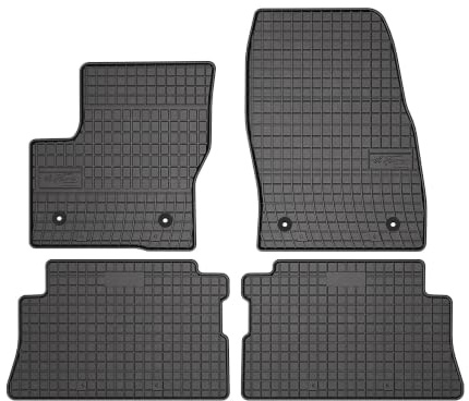 Wielganizator SolidPRO Gummimatten passend für Ford Kuga MK2 (2012-2019) | Qualität: Premium - Genaue Passform, rutschfest 4-teilig Fußmatten- Schwarz