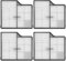 Lot de 4 filtres HEPA lavables pour Roborock Saros 10 / G30 - Accessoires de rechange pour aspirateur robot