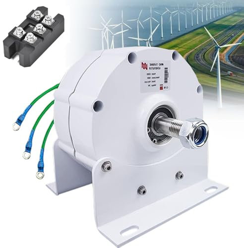 12000W AC Magnetgenerator 3 Phasen Getriebeloser Permanent-Magnetgenerator 600RPM Permanentmagnet Generator Lichtmaschine,12V