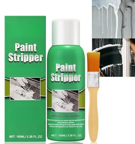 Paint Stripper for Wood & Metal,Fast-Acting Paint Remover for Wood, Metal, Plastic & Tiles,VAR/nish Stripper & Rust-Proof Paint Removal Gel,Multi-Material Versatility,Comprehensive Removal Solution