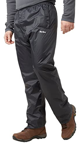 Peter Storm Men’s Packable Pants with Elasticated Waist & Stuff Sack, Waterproof, Breathable & Lightweight Over Trousers, Ideal for Walking, Hiking & Outdoor Recreation