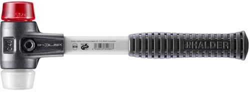 SIMPLEX-Schonhammer, Plastik/Superplastik; mit verstärktem Tempergussgehäuse und Fiberglasstiel | D=40 mm | 3767.040