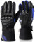 BORLENI Winter Motorradhandschuhe Herren, Motorrad Handschuhe Herr Warm Winterhandschuhe Wasserdicht Winddichte mit Touchscreen Knöchelschut Blau M