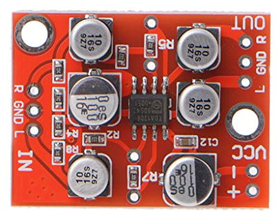 DollaTek DC 5V-15V 6V 12V AD828 OP-Verstärker Vorverstärkerplatine Stereo-Audio-Vorverstärker-Modul