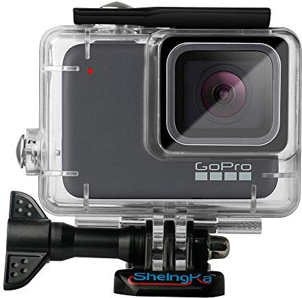 KINGDUO Custodia Protettiva Impermeabile per Immersioni Subacquee per Fotocamera FPV Gopro Hero 7 Bianca/Versione A Nastro
