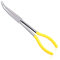 SPEEDWOX Spitzzange mit langer Reichweite, 45 Grad, 27,9 cm, gebogene Spitzzange, gezackte Backen