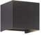 Fischer & Honsel Wandleuchte Wall 2x LED 3,0 Watt, schwarz, IP44, 30259, 11 x 11 x 10 cm (LxBxH), 540 lm, 3000 K