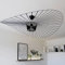 GLZXMQBP Vertigo Lampe 120CM Schwarz Pendelleuchte Vintage HäNgelampe Modern Hut Wohnzimmer Kronleuchter für Kreative (einstellbare Lichthöhe) in Fiberglas + Polyurethan, E27 Kronleuchter