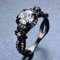 Ring Ringe Damen Bijouterie Herren Luxus Weiblicher Grüner Runder Stein Ring Charme Schwarz Gold Eheringe Für Frauen Versprechen Liebe Blume Verlobungsring 10 Weiß