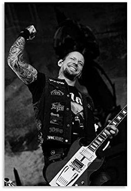 BAOMIHUA Volbeat Michael Poulsen Leinwand-Kunst-Poster und Wand-Kunstdruck, modernes Familienschlafzimmerdekor, 30 x 45 cm