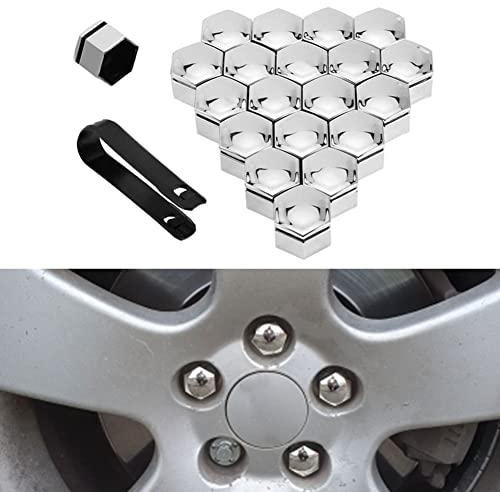 20 Stücke Auto Radschraubenkappen für V-W Transporter T5 T30 Caddy Passat B5, Radbolzen Radmutterkappe Radschrauben Kappen Radmuttern Nut Abdeckkappe Schraubenabdeckung