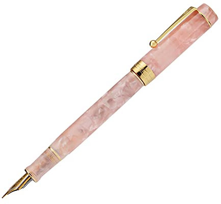 Lanxivi Jinhao 100 Classic Stylo-plume Rose Pointe moyenne avec convertisseur et étui