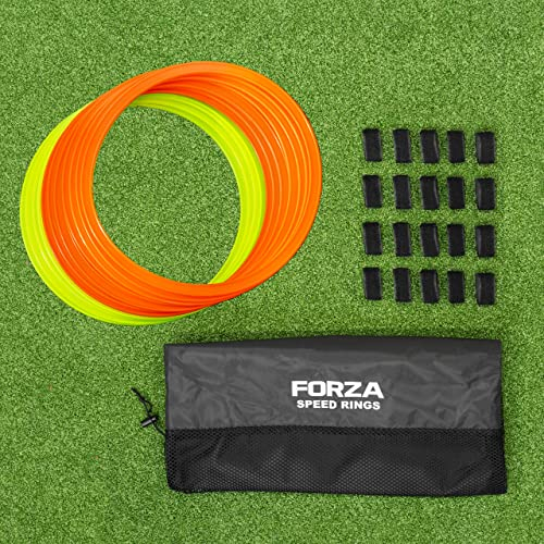 FORZA Koordinationsringe [12er-Set] | Agility Training | 5 Farboptionen (Orange)
