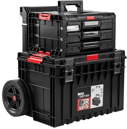 PAFEN Rollende Werkstatt Werkstattschublade - Premium Werkzeugtrolley - Werkzeugkasten auf Rädern 640 x 460 x 660 mm Sehr stabil Chemikalienbeständig Werkstattwagen