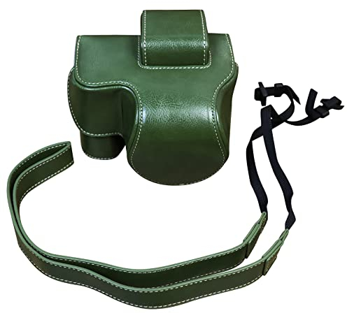 Rieibi Z30 Z50 Case - Vintage PU Leather Camera Case for Nikon Z30 Z50 DSLR Camera - Green