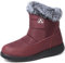 VTASQ Inverno Donna Stivali da Neve Impermeabili Uomo Stivaletti Caldi Foderati Invernali Antiscivolo All'aperto Casual Camminate Stivaletti Rosso 37 EU