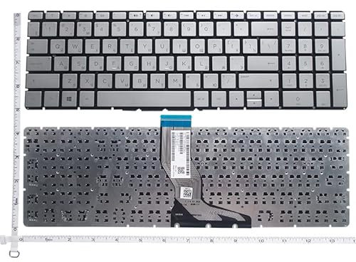 YANHAO Tastiera RU for HP 15-BS 15-BW 15S-FQ 15S-DY 15-DY 15-BP 17-BS 17-AK 17-AR 250 255 G6 TPN-C129 925008-001 17-AE 17G-BR 17Q-BU [Facile da installare] (Color : RU Silver Backlit)