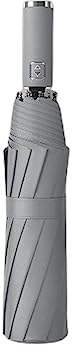 NOGRAX Regenschirm 2-3 Männer Regenschirm Für Windwiderstand Große Größe Großer 130Cm Durchmesser Sonnenschirm Faltend Vollautomatischen Regenschirm-130Cm Gray