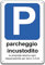 Phonecasing Cartello Segnale Divieto di Sosta - Parcheggio 3 mm Composito (15 cm x 20 cm, Parcheggio Incustodito)
