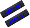 CEMELI 2 Stücke Sicherheitsgurt Pads Schulterpolster Leder für Honda HR-V mit Zeichen Kinder und Erwachsene Schulterschutz,C-Blue