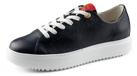 Paul Green Damen SUPER Soft Pauls mit Wechselfußbett, Frauen Low-Top Sneaker,Wechselfußbett,schnürer,Plateausohle,Blau (Space),38.5 EU / 5.5 UK