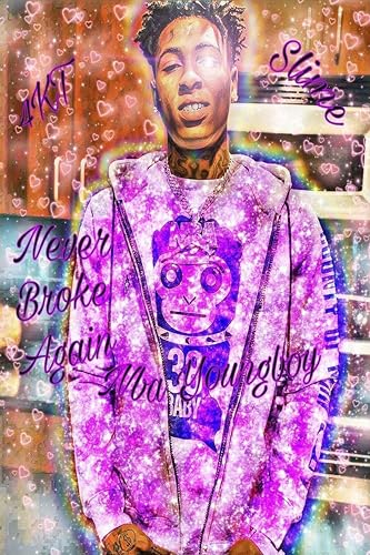 Greenworlddeco NBA Youngboy Poster, 30,5 x 45,7 cm, gerollt