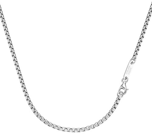 Giorgio Martello Milano Kette Venezianerkette, Massiv, Silber 925 Silber, 50 Cm 925 Sterling Silber