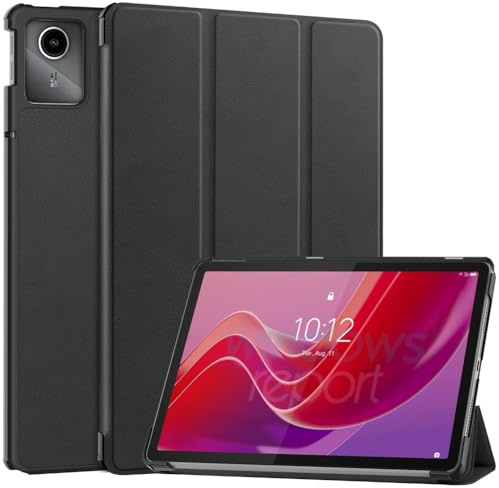 Kepuch Custer Hülle für Leonvo Tab M11 TB330FU TB331FC, K11E 11 2025, K11 TB-330/331FU,Smart PU-Leder Hüllen Schutzhülle Tasche Case Cover - Schwarz