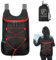 LearnLyrics Wanderrucksack, 14 l, leicht, wasserabweisend, leicht und extra groß, für Reisen, wasserabweisend, verstellbare Tasche für Herren, Damen, Wandern, Schwarz , Refer to description