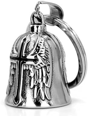 Guardian Bell Motorrad Biker Bell Guardian Bell Edelstahl Motorrad Glocke Glücksbringer, Biker Bell Motorrad Glöckchen Guardian Biker Bell Biker Glocke,Bell Für Motorrad Zubehör Oder Schlüsselanhänger