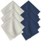 6 Pack of 15 x 18cm Microfiber Cleaning Cloths for Lens,6 x 7 inches Glasses Cleaner Cloth,Washable Glasses Cloth for Spectacles,great for Camera Lenses,Screens,Tablets,Eyeglasses(Navy & Gray)