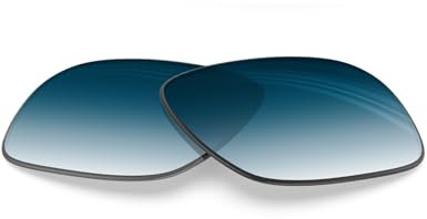 BlazerBuck Polarisierte Ersatzgläser für Oakley Gascan Small 57 mm Sonnenbrillen, Blauer Farbverlauf, 0