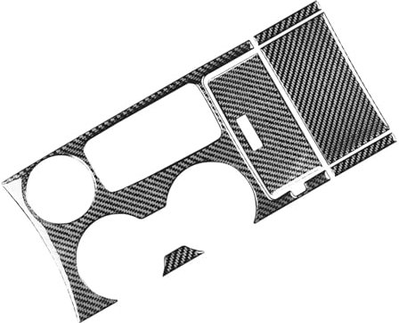 FNGMHF 6Pcs Carbon Fiber Car Center Console Water Cup Holder Gear Shifter Box Panel Cover Sticker Trim For FordCompatible WithExplorer 2013-2019 LHD