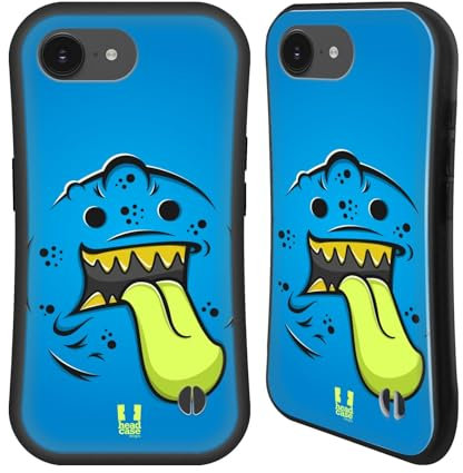 Head Case Designs Zunge Ausserirdische Monster Gesichter Hybride Handyhülle Hülle Huelle kompatibel mit Apple iPhone 16e