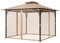 VEVOR Moskitonetz für Pavillon, Mückennetz-Ersatz, passend für 304,8x304,8x213,4 cm große Pavillons, Insektennetz, 4-teiliger Seitenwand-Pavillonvorhang, mit Doppelreißverschluss (nur Netz)