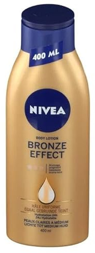 6er Pack - Nivea Body Lotion Bronze-Effekt, gleichmäßig gebräunter Teint – helle bis mittlere Haut – 400ml