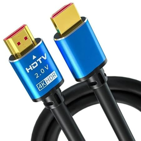 Cable HDMI 10 metros con conectores de agarre,18Gbps, 4K Alta Velocidad 2.0 Cable Flexible, Soporte 4K@60Hz HDR,HDCP2.2,ARC,3D,CEC,para HDTV/PS4/3/Xbox/Monitor/Proyector ect. (10m Metros Color Negro)