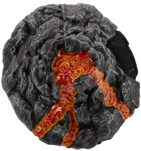 NOLITOY Realistic Plastic Volcano Model Decoration Desktop Ornament for Sand Tables Fish Tanks Moss and Succulent Landscape Decor Unique Volcanic Statue for Home and Office Display