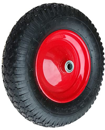 Sackkarren Schubkarren Rad Luftrad Ersatzrad 4.80/4.00-8 (Rad 400 mm/Achsloch 20 mm)