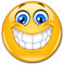 easydruck24de 1 Smiley-Aufkleber Smile XL I kfz386 I rund Ø 30 cm I Emoticon Sticker lachend für Auto Wohnwagen Wohnmobil Wand-Tattoo I wetterfest
