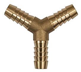 RIEGLER 134508-172 B Y-Schlauchverbindungsstutzen, für Schlauch LW 6 mm, Messing, 1Stk