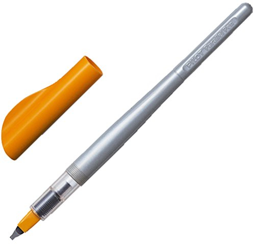 Pilot Füllfederhalter Parallel Pen Silber/orange 2,4mm Feder