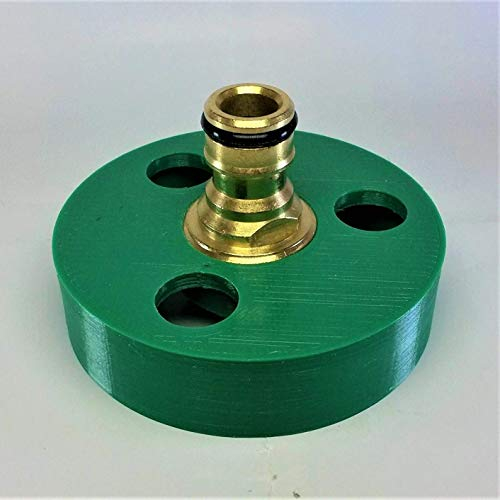 Camper parts Bouchon de remplissage d'eau pour camping-car - Buse en laiton - Rapide à nettoyer - Remplissez votre réservoir/adaptateur (vert)