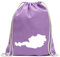Kiwistar - Turnbeutel - lavendel - Österreich Umriss Kontur - Fun Rucksack Sport Beutel Gymsack Baumwolle mit Ziehgurt