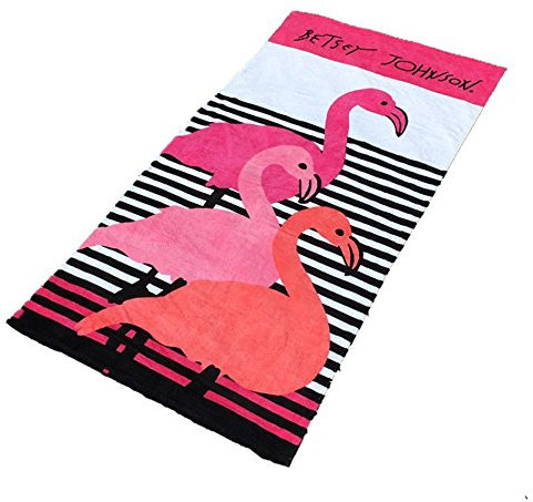 Stillshine 100% Baumwolle Strandtuch Badetuch - Mann Frau Leopard Druck Sport Handtuch Decke Schwimmen Surfen Wandern Reisen Beach Wrap Badetuch XL (Flamingo, 160 x 90 cm)