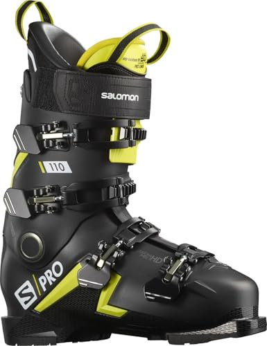 Salomon Herren Botas ALPINAS S/PRO 110 Ski-Stiefel, Black/Acid Gr