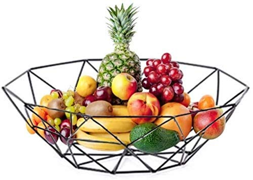 BHBXZZDB Frutero Cesta de Frutas Cesta de Frutas para Colgar en la Pared Cesta de Frutas de Granja montada en la Pared para Usar como Cesta de Frutas o Productos (Color: Negro + pequeño)